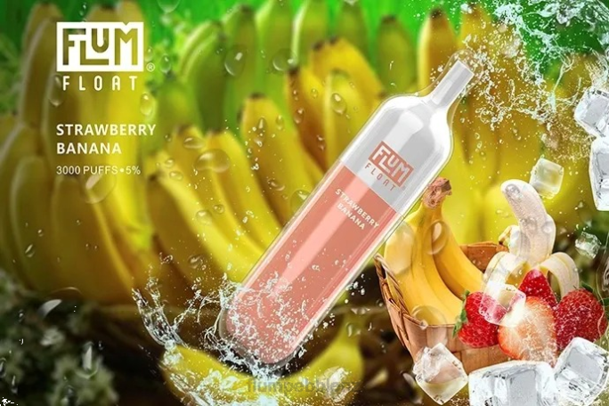 Flum Pebbles Wholesale - FLUM FLOAT 3000 PUFFS Strawberry Banana 8J2J71