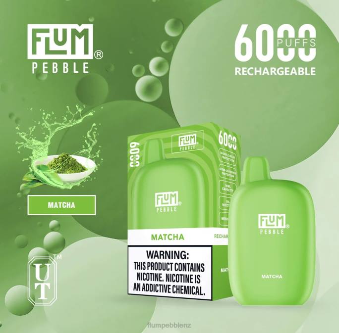 Flum Pebble Vape Website - FLUM PEBBLES 6000 PUFFS Matcha 8J2J54