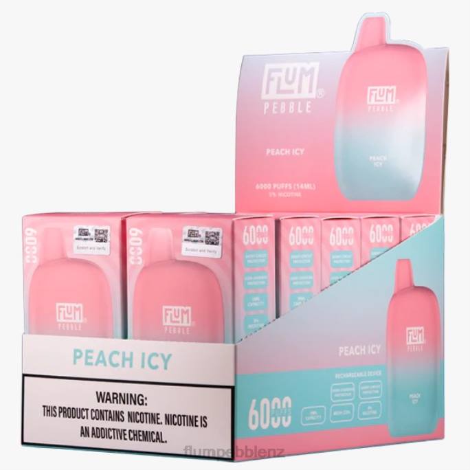 Flum Pebbles Bulk - FLUM PEBBLES 6000 PUFFS 10 PACKS Peach Icy 8J2J61
