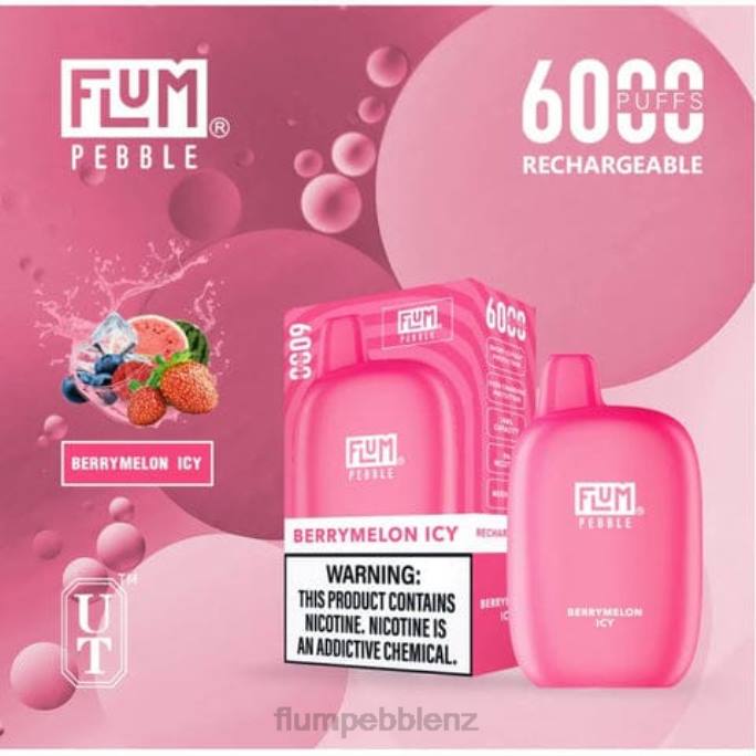 Flum Pebbles Bulk - FLUM PEBBLES 6000 PUFFS Berrymelon Icy 8J2J7