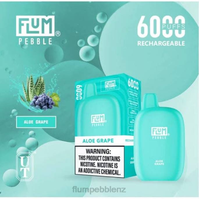 Flum Pebbles NZ - FLUM PEBBLES 6000 PUFFS Aloe Grape 8J2J1