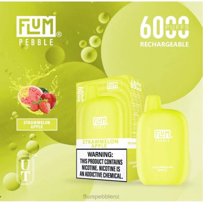 Flum Pebbles Price - FLUM PEBBLES 6000 PUFFS Strawmelon Apple 8J2J78