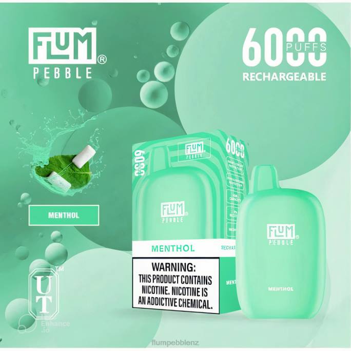 Flum Pebbles Vape NZ - FLUM PEBBLES 6000 PUFFS Menthol 8J2J57