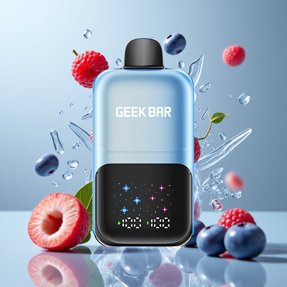 GEEK BAR 2GO 50000 Puffs Dual Tank Blueberry Raspberry Ice Disposable Vape Pen