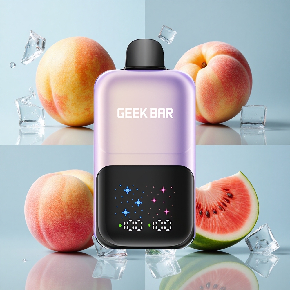 GEEK BAR 2GO 50000 Puffs Peach Mango Watermelon Ice with Dual Tanks