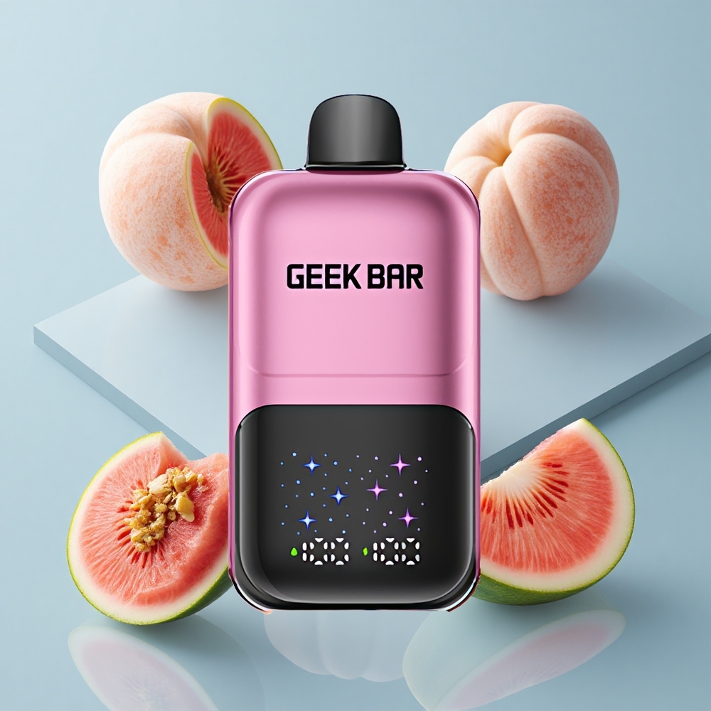 GEEK BAR 2GO 50000 Puffs Peach & Watermelon Dual Tank Disposable Vape Pen
