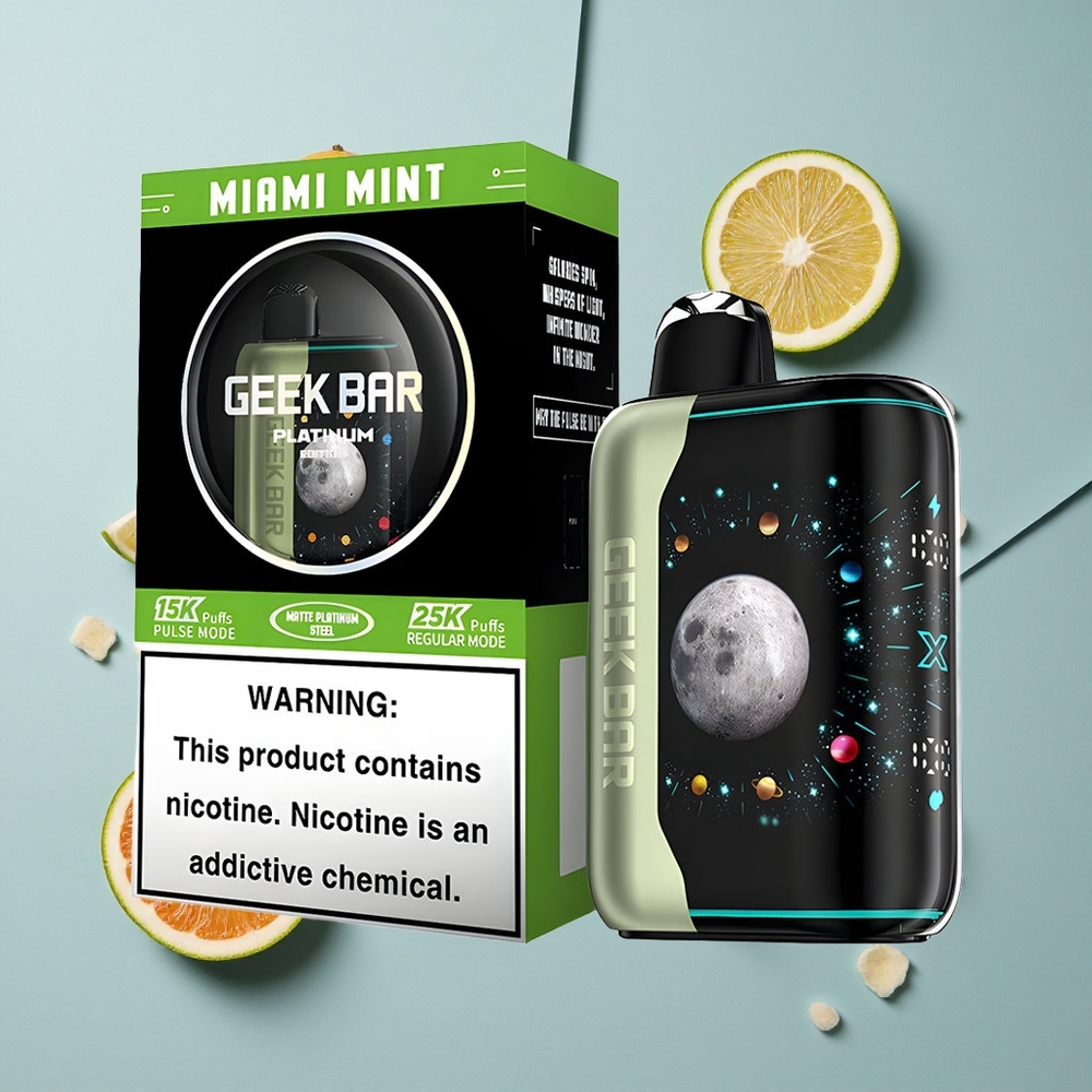 GEEK BAR Platinum 25000 Puffs Miami Mint with Dual Mesh Coil