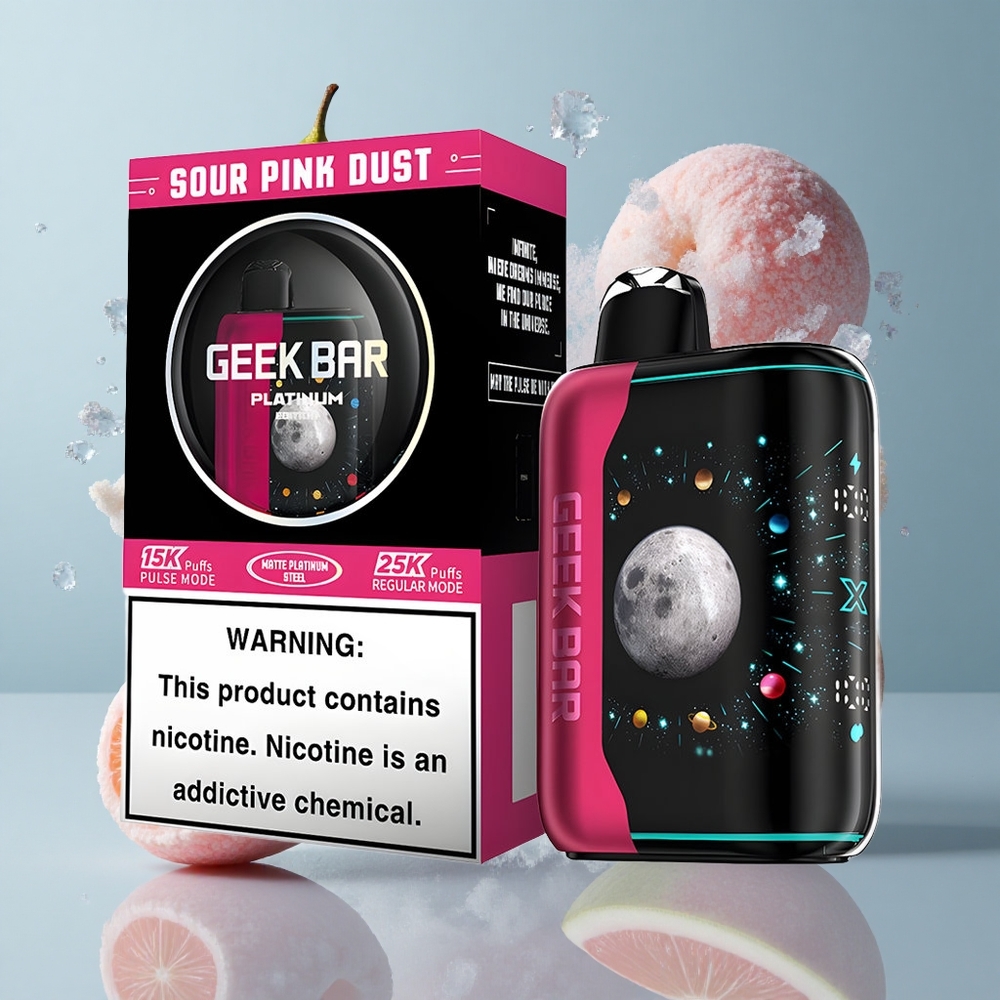 GEEK BAR Platinum Edition 25000 Disposable Vape Sour Pink Dust with Dual Mesh Coil
