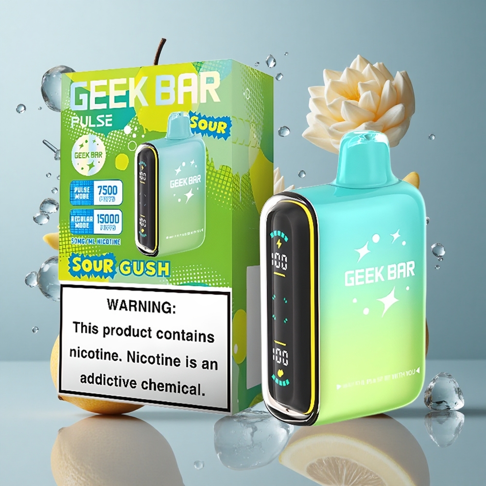 GEEK BAR Pulse 15000 Puffs Sour Edition with 16ML E-liquid & USB Type-C