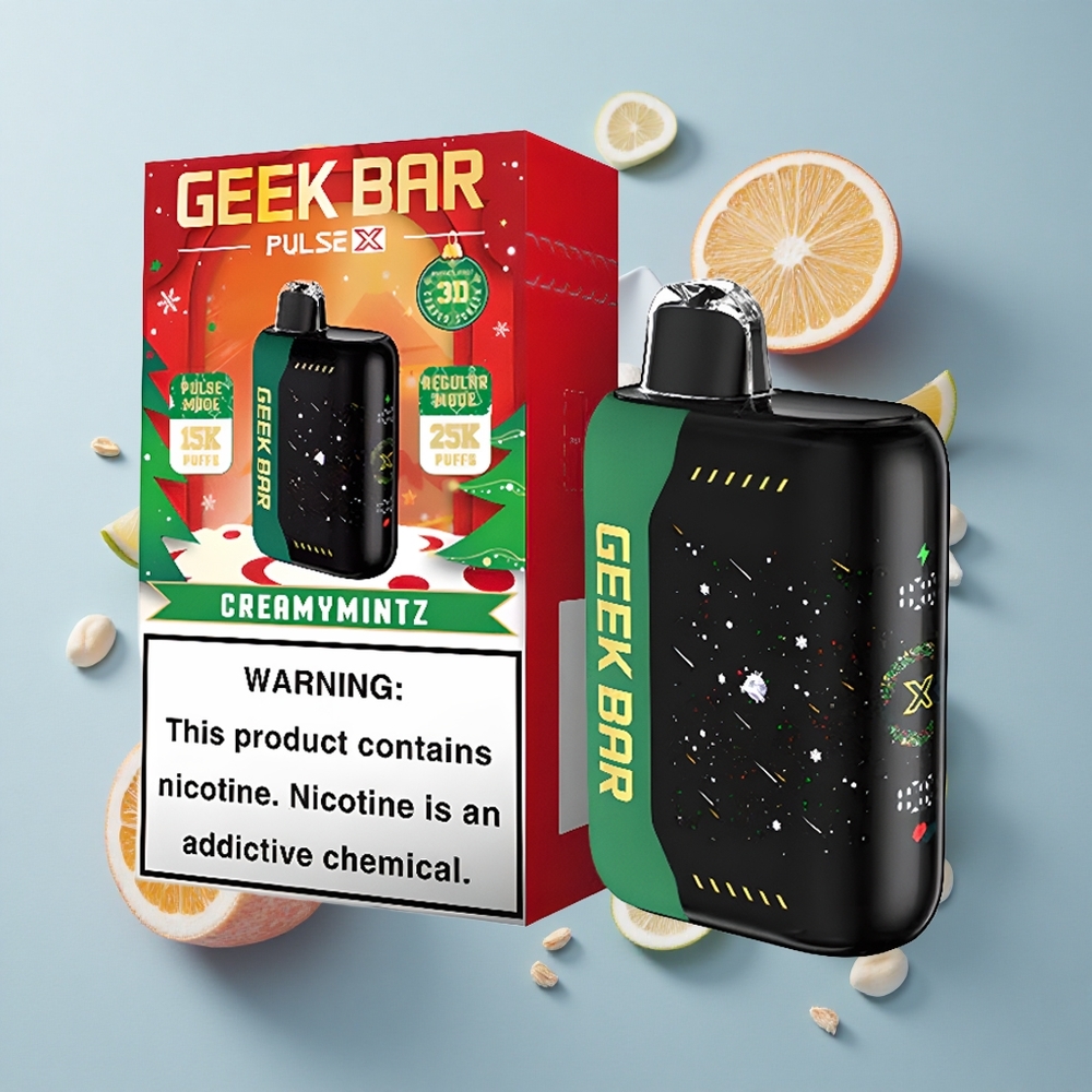 GEEK BAR Pulse X 25000 Puffs Christmas Edition with 18mL E-Liquid & Dual Mesh Coil