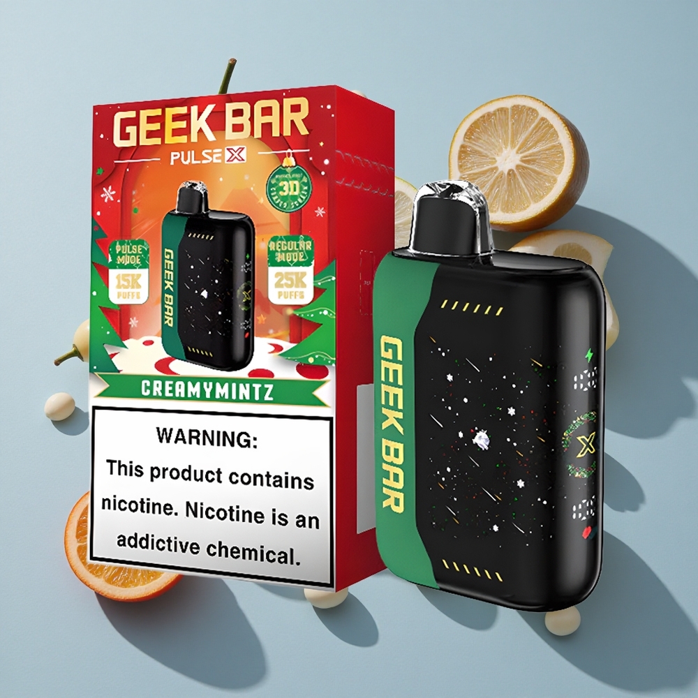 GEEK BAR Pulse X 25000 Puffs Christmas Edition with 18mL E-Liquid & Dual Mesh Coil