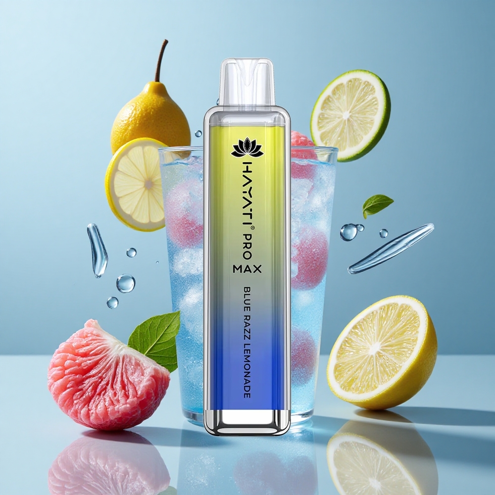 Hayati Pro Max 4000 Puffs Disposable Vape Blue Razz Lemonade with 1400mAh Battery