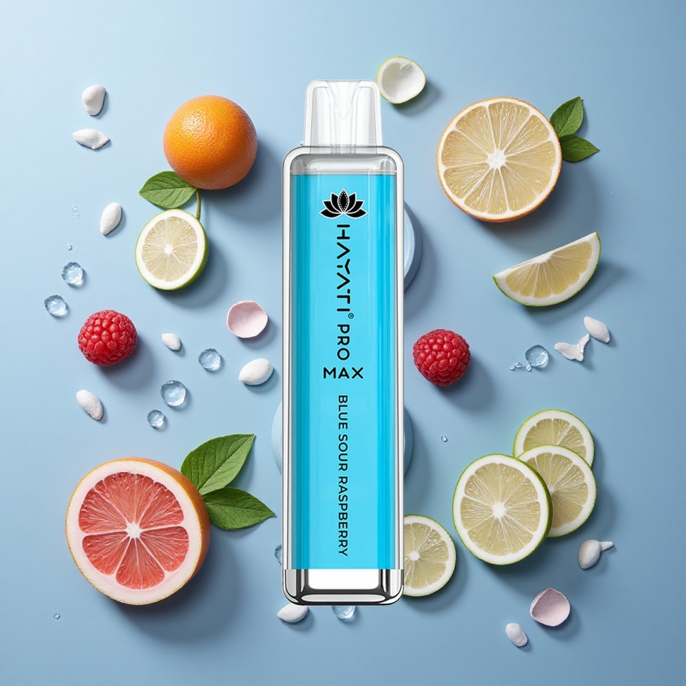 Hayati Pro Max 4000 Puffs Disposable Vape Blue Sour Raspberry with Dual Mesh Coil