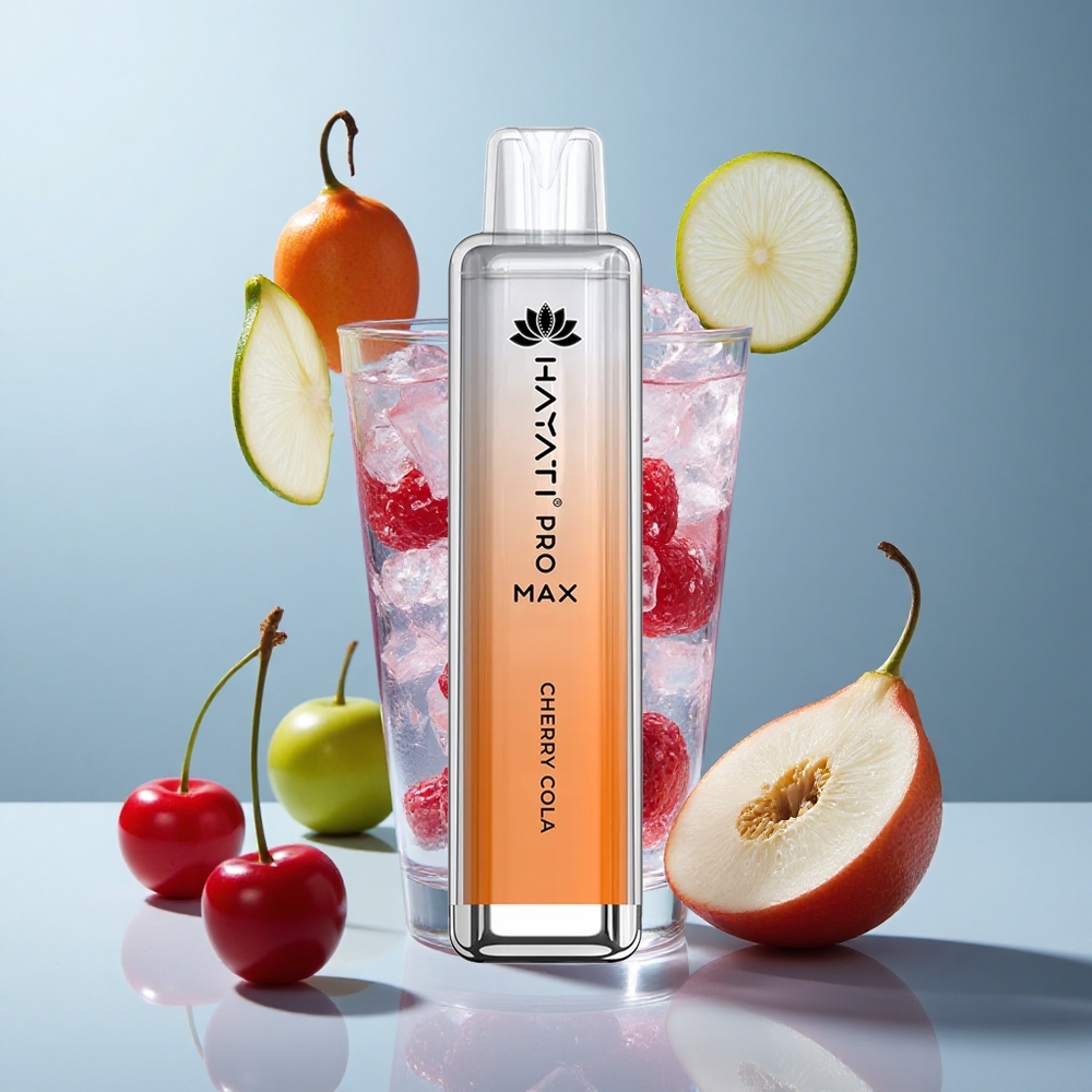 Hayati Pro Max 4000 Puffs Disposable Vape Cherry Cola with Dual Mesh Coil