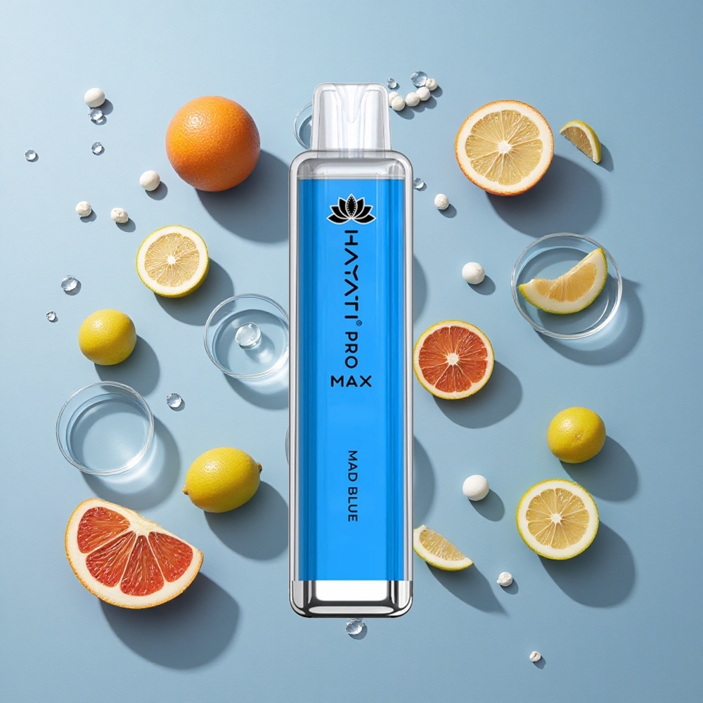 Hayati Pro Max 4000 Puffs Disposable Vape Mad Blue with Dual Mesh Coil