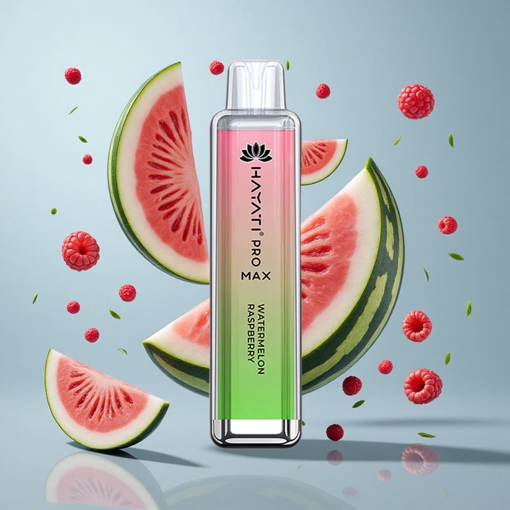 Hayati Pro Max 4000 Puffs Disposable Vape Watermelon Raspberry with 1400mAh Battery