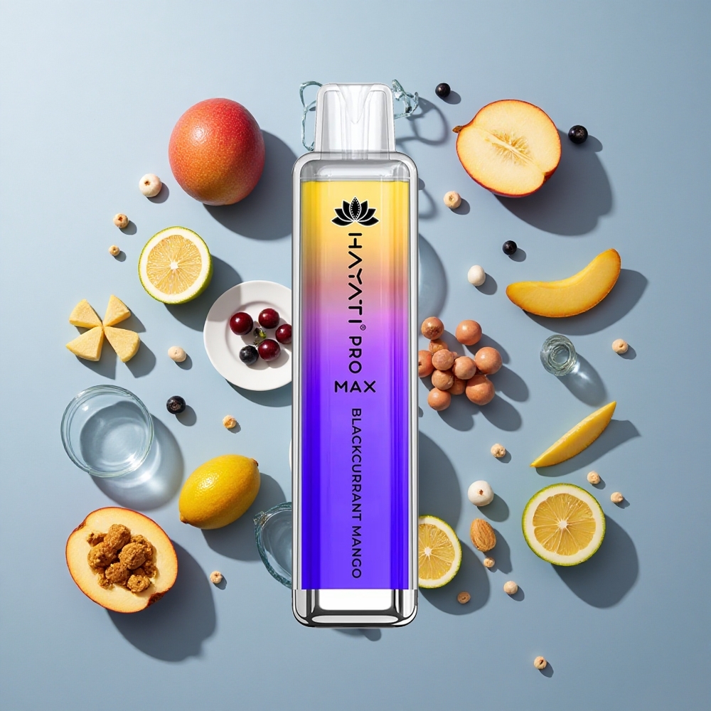 Hayati Pro Max 4000 Puffs Disposable Vape with Dual Mesh Coil Blackcurrant Mango