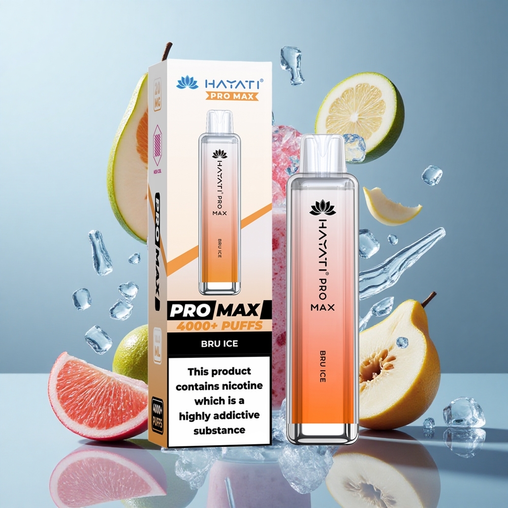 Hayati Pro Max 4000 Puffs Dual Mesh Bru Ice TPD-Compliance