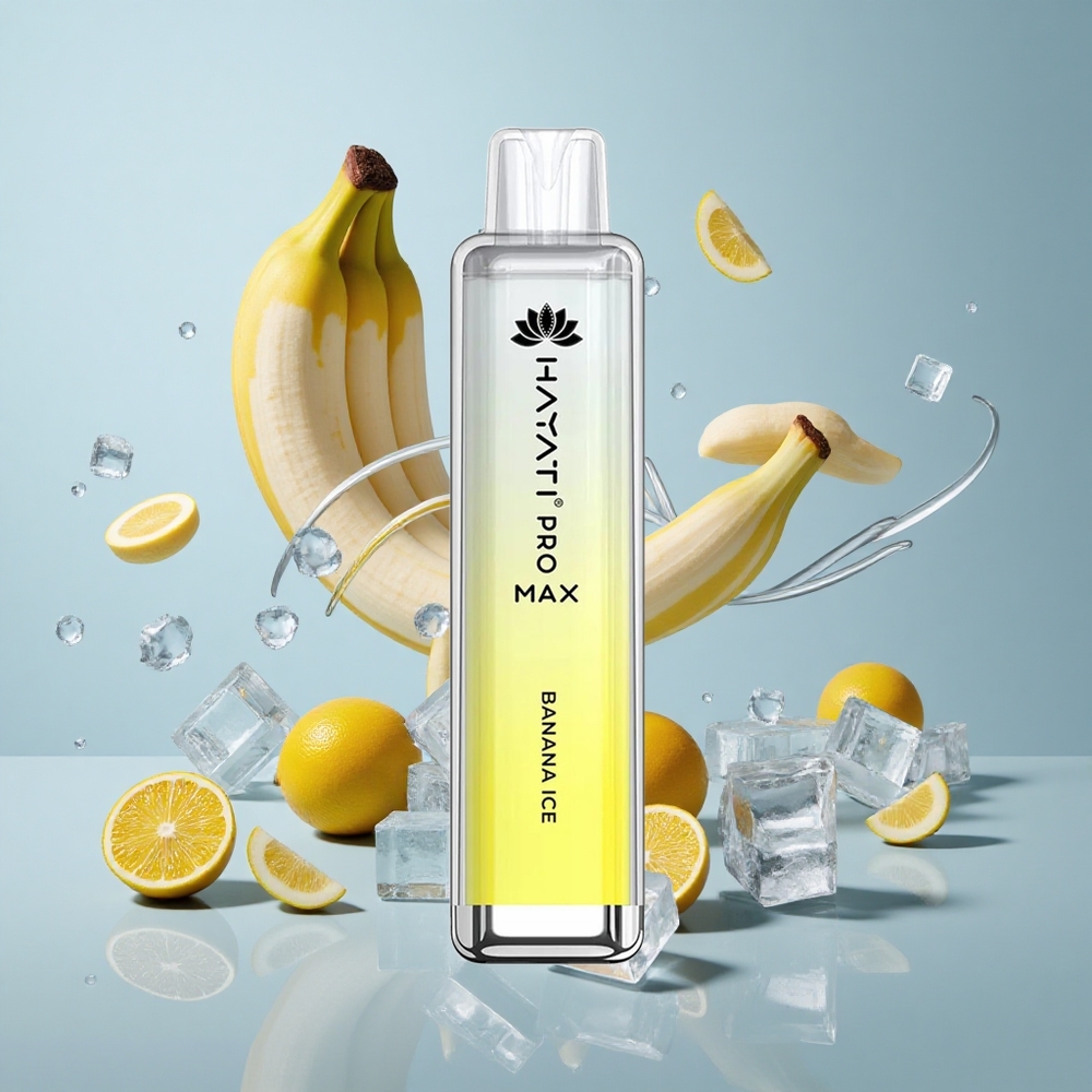 Hayati Pro Max 4000 Puffs Dual Mesh Coil Banana Ice Disposable Vape