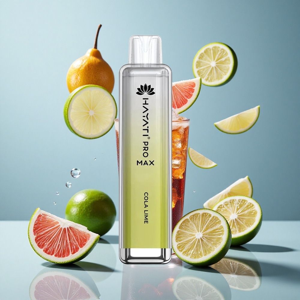 Hayati Pro Max 4000 Puffs Dual Mesh Coil Disposable Vape Cola Lime