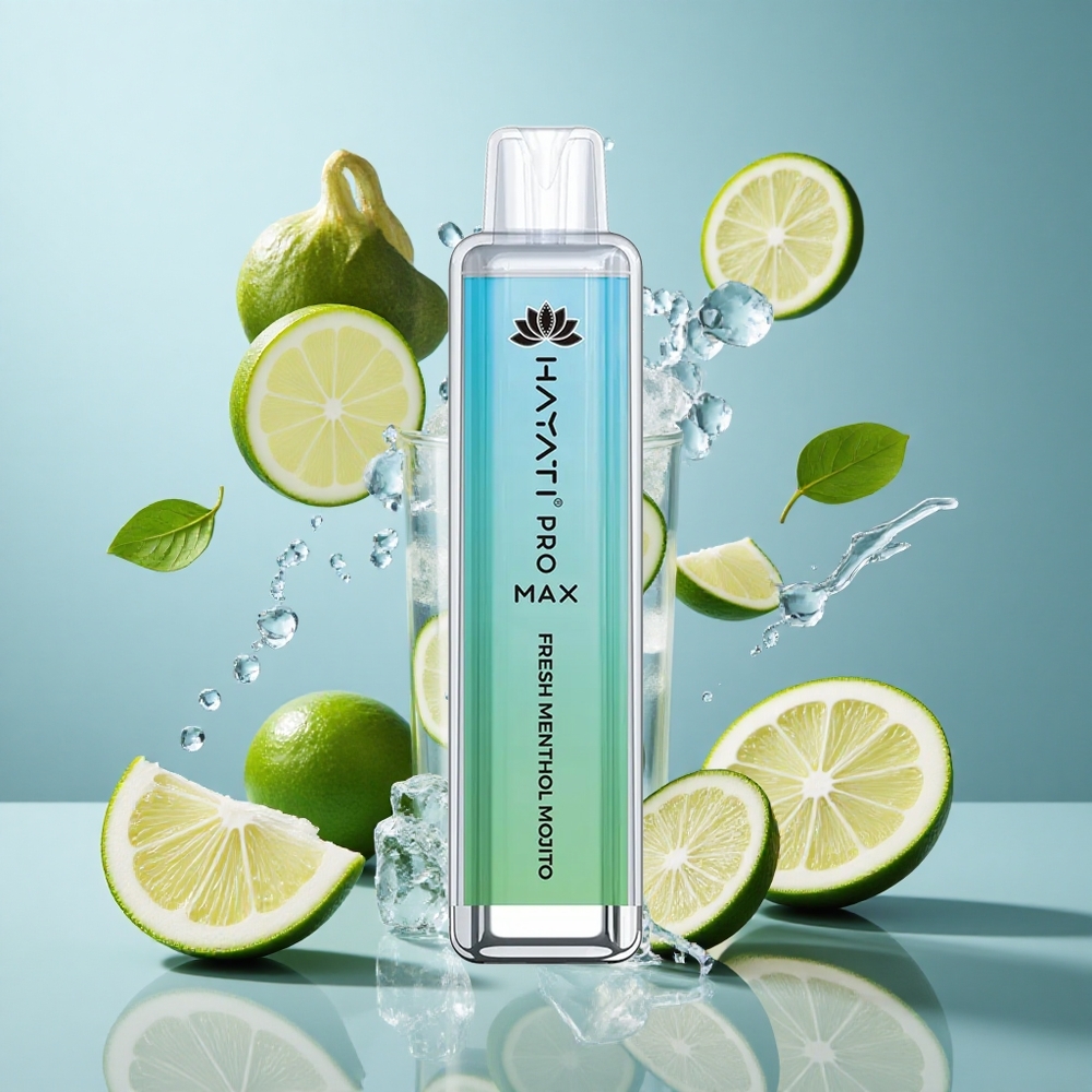 Hayati Pro Max 4000 Puffs Dual Mesh Coil Disposable Vape Fresh Menthol Mojito