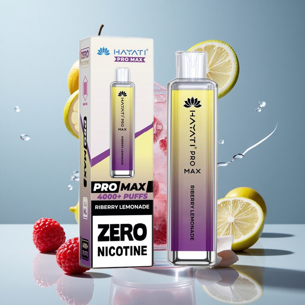 Hayati Pro Max 4000 Puffs Dual Mesh Coil Disposable Vape Riberry Lemonade