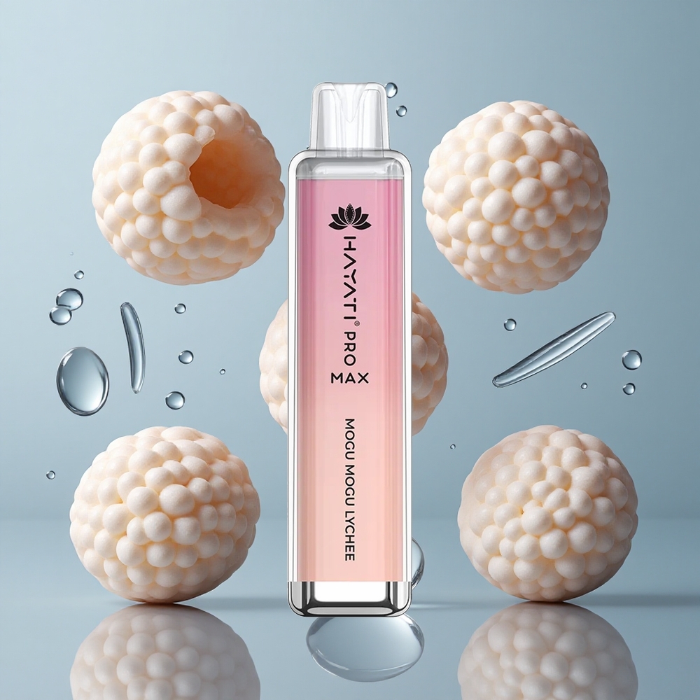 Hayati Pro Max 4000 Puffs Dual Mesh Coil Mogu Mogu Lychee Disposable Vape