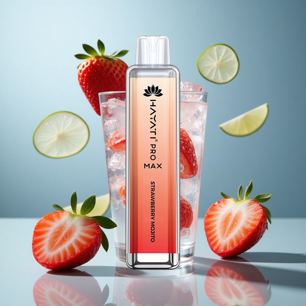 Hayati Pro Max 4000 Puffs Strawberry Mojito Disposable Vape with LED Light