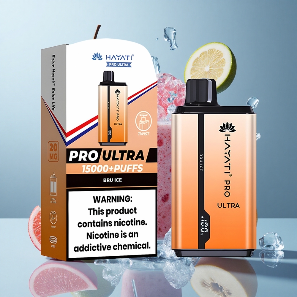 Hayati Pro Ultra 15000 Puffs 850mAh Bru Ice