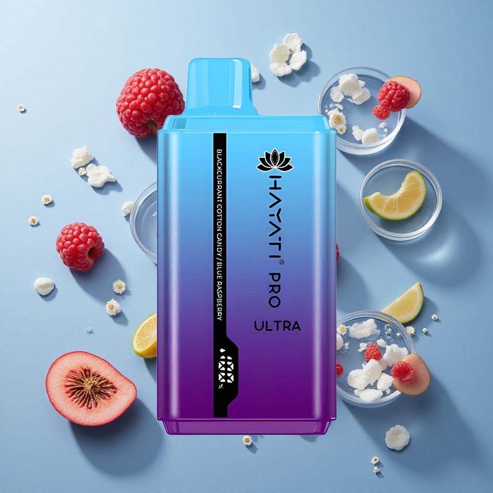 Hayati Pro Ultra 15000 Puffs Blackcurrant Cotton Candy 2 12ml