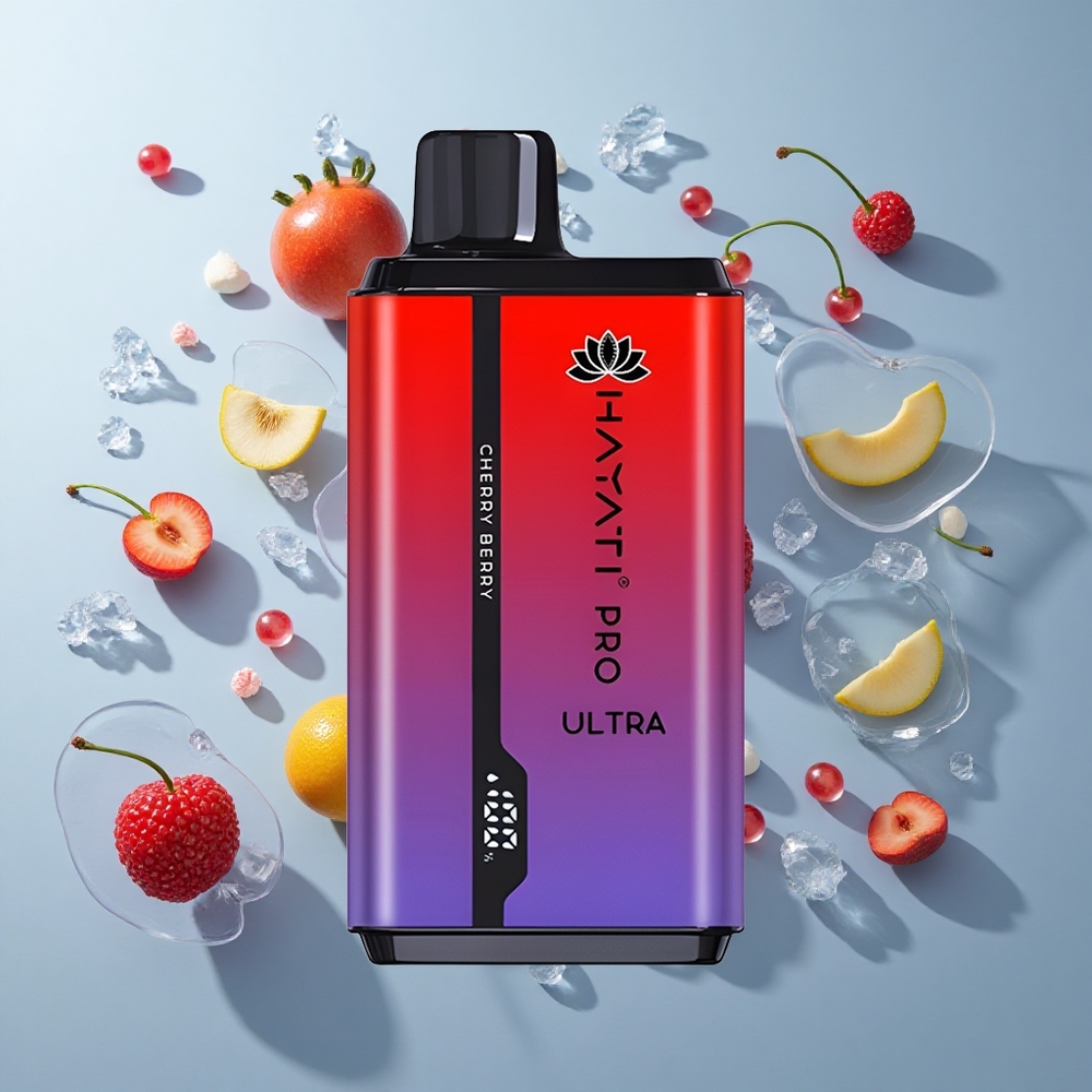 Hayati Pro Ultra 15000 Puffs Cherry Berry 2 12mL E-Liquid