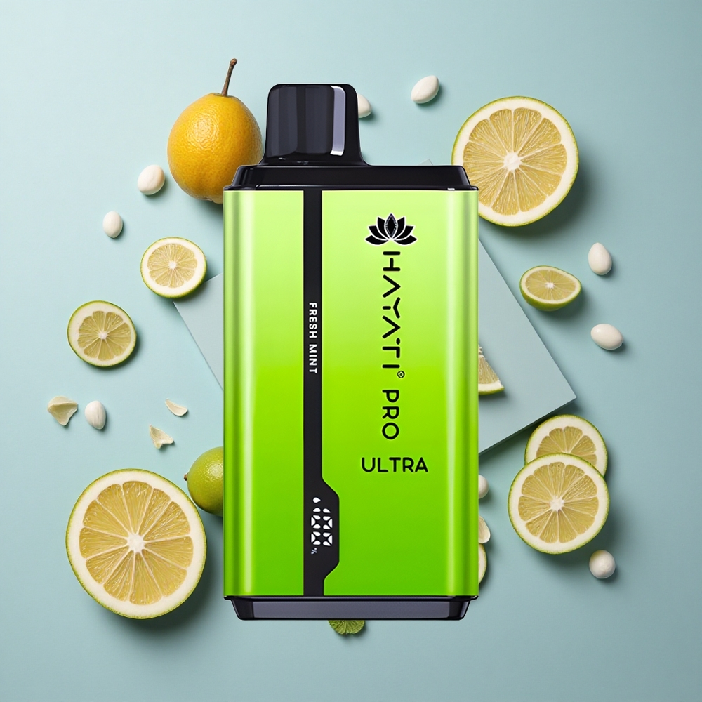 Hayati Pro Ultra 15000 Puffs Fresh Mint with 850mAh Battery