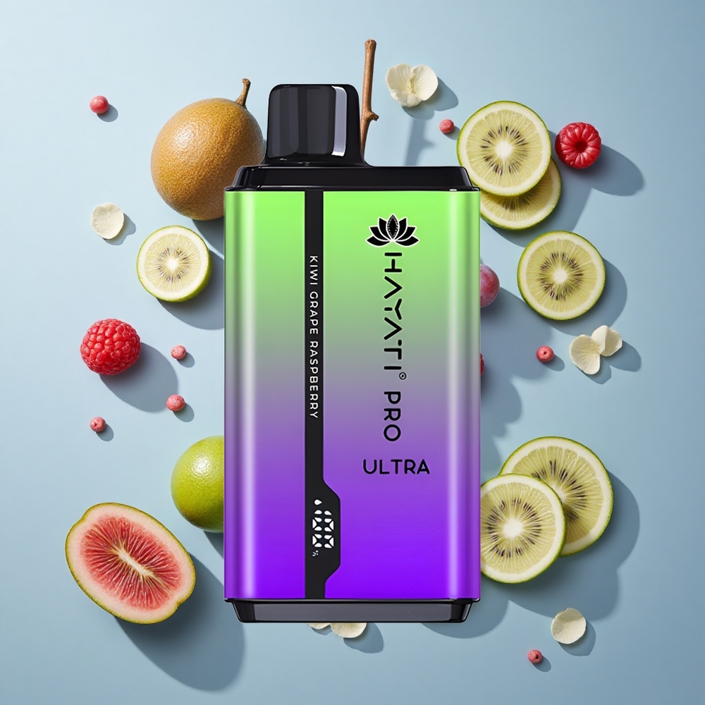 Hayati Pro Ultra 15000 Puffs Kiwi Grape Raspberry 850mAh