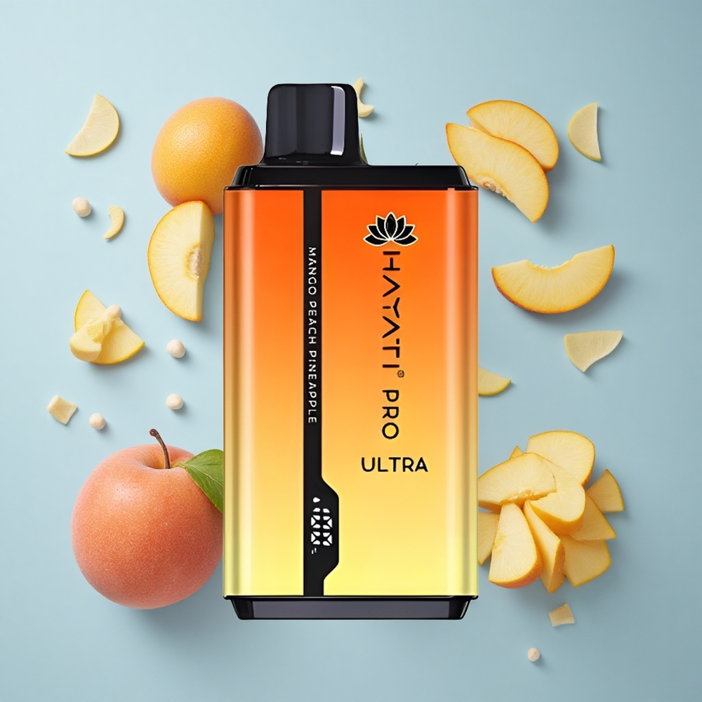 Hayati Pro Ultra 15000 Puffs Mango Peach Pineapple 850mAh