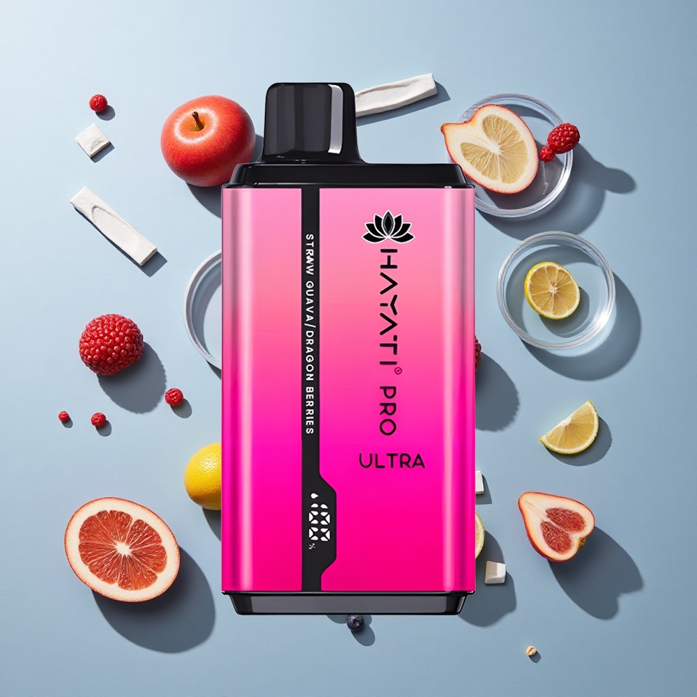 Hayati Pro Ultra 15000 Puffs Strawberry Guava with 850mAh Battery