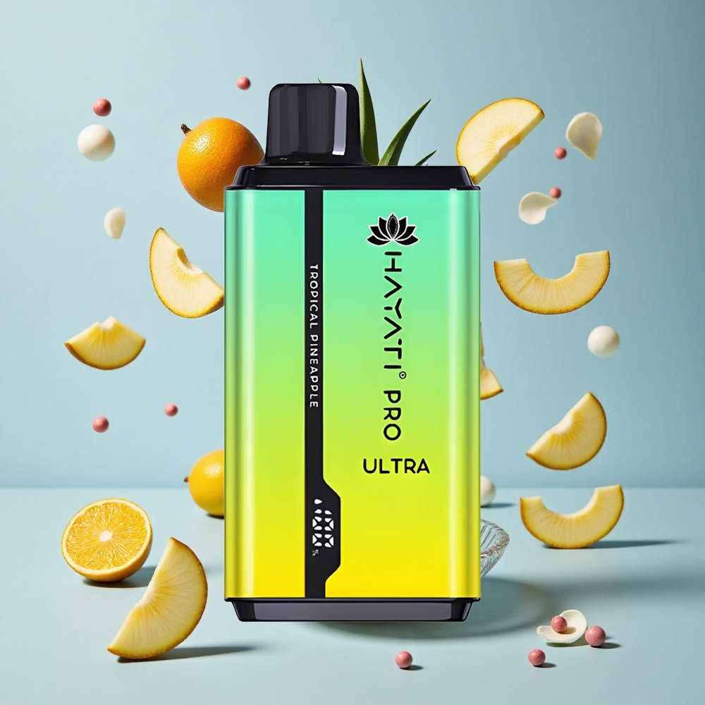 Hayati Pro Ultra 15000 Puffs Tropical Pineapple 2 12ml E-Liquid