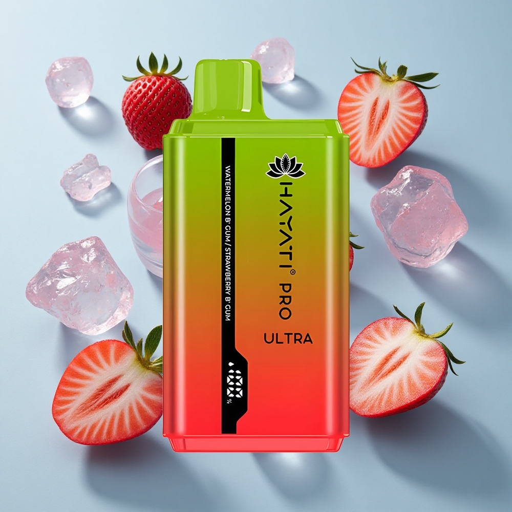 Hayati Pro Ultra 15000 Puffs Watermelon Bubblegum Disposable Vape with 850mAh Battery