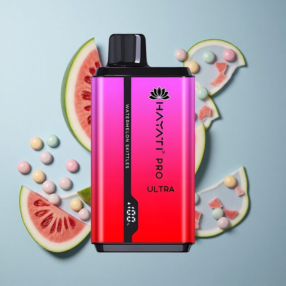 Hayati Pro Ultra 15000 Puffs Watermelon Skittles 850mAh Disposable Vape