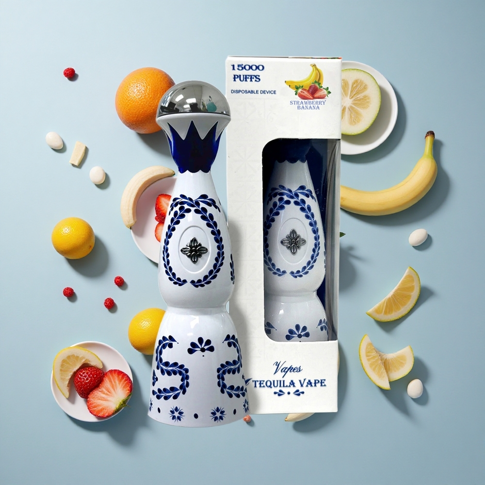 HUMO Azul 15000 Puffs Strawberry Banana 20mL USB-C Rechargeable