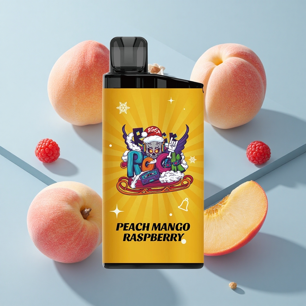 IGET Bar 3500 Puffs Peach Mango Raspberry with 1400mAh Battery