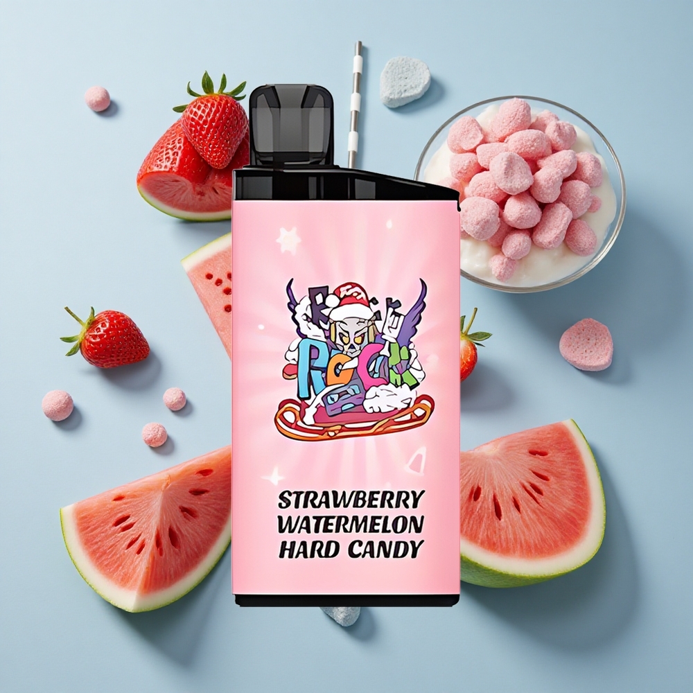 IGET Bar 3500 Puffs Strawberry Watermelon Hard Candy with 1400mAh Battery