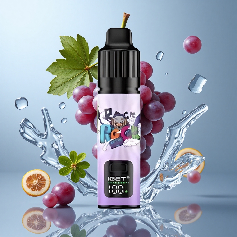 IGET BAR PLUS S3 POD 10000 Puffs Grape Ice Disposable Vape with 18ml E-liquid