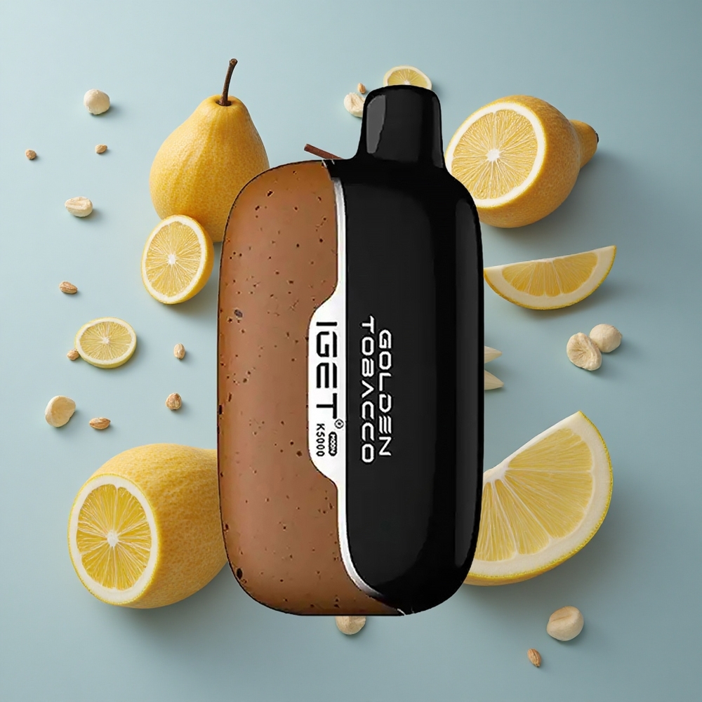 IGET Moon 5000 Puffs Disposable Vape Golden Tobacco with Mesh Coil