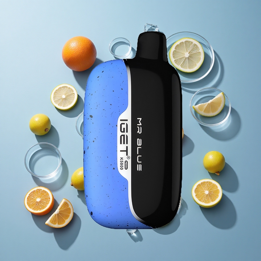 IGET Moon 5000 Puffs Disposable Vape Mr Blue with Mesh Coil
