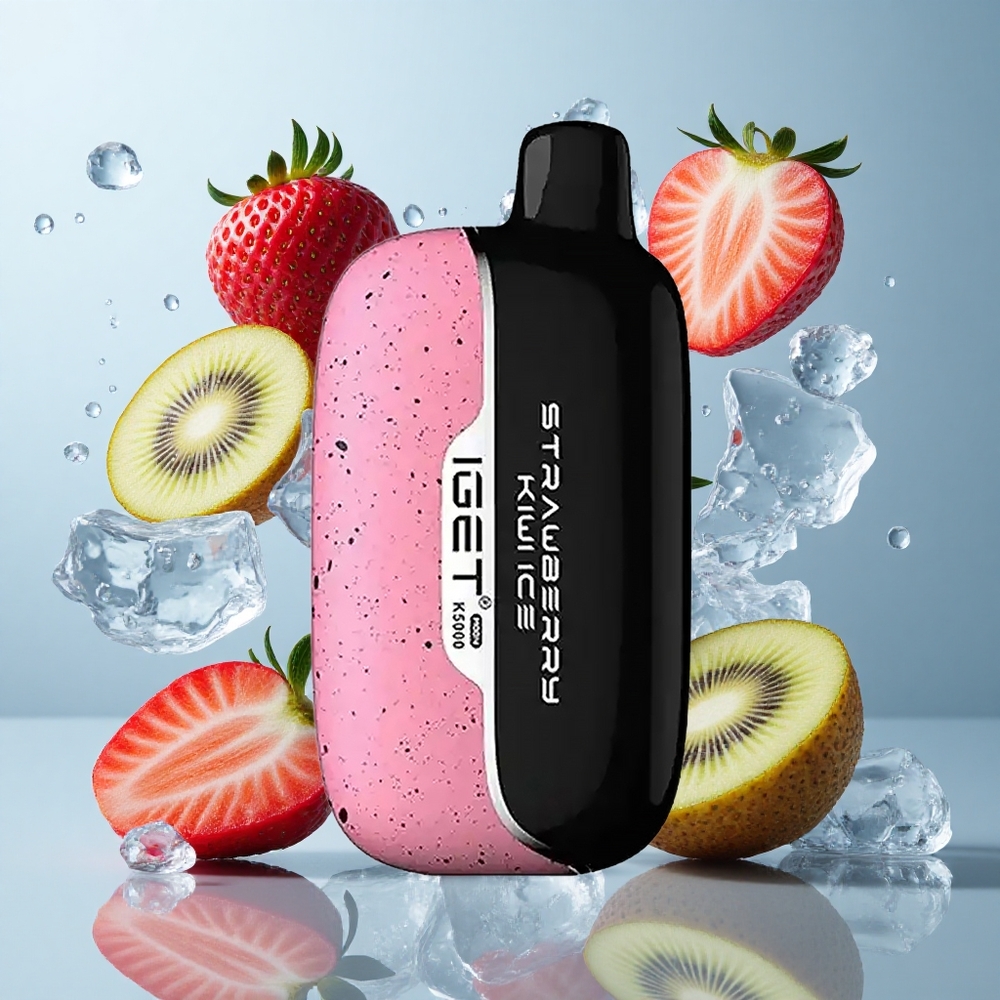 IGET Moon 5000 Puffs Strawberry Kiwi Ice Disposable Vape with Mesh Coil