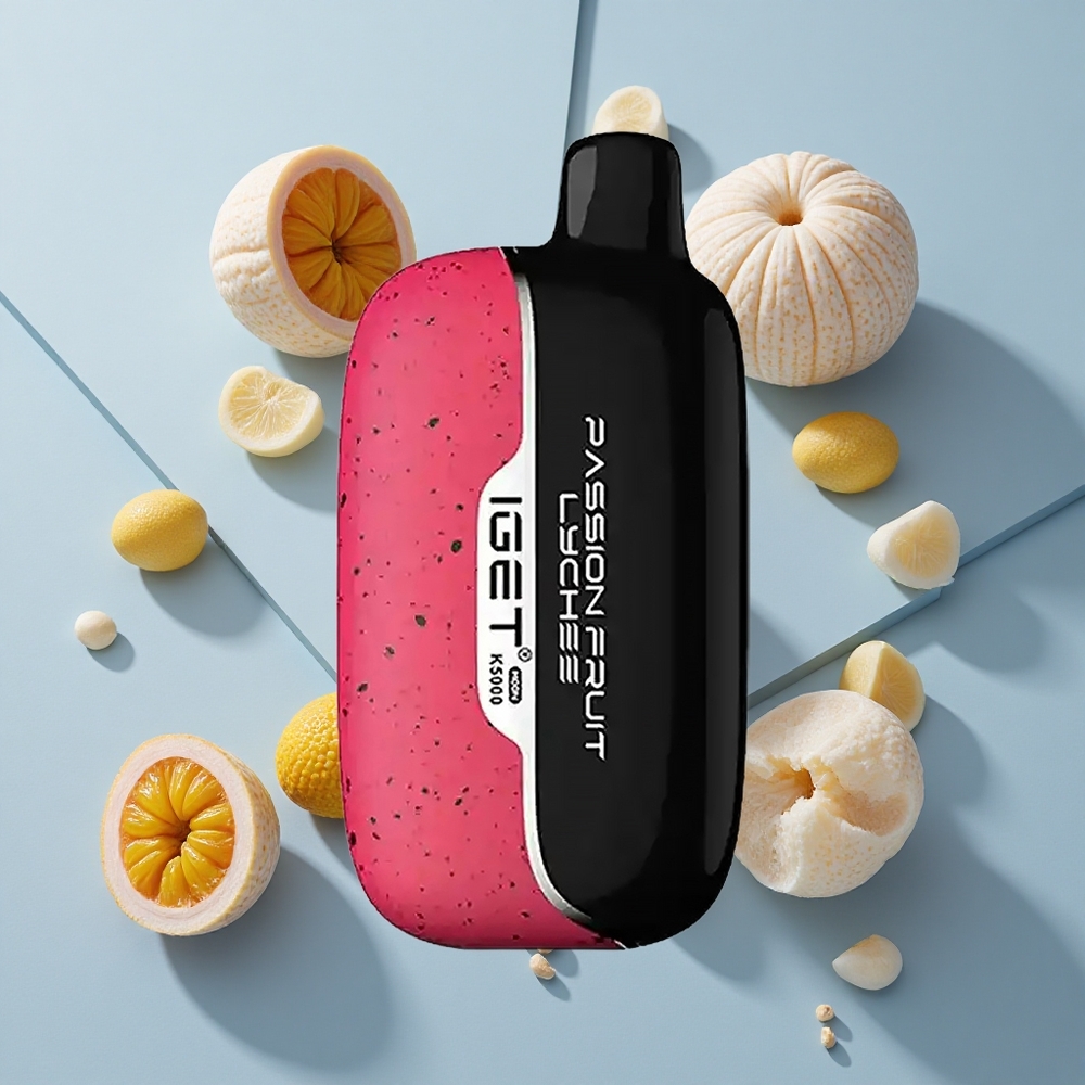 IGET Moon K5000 Disposable Vape – 5000 Puffs, Passion Fruit Lychee, PC Material