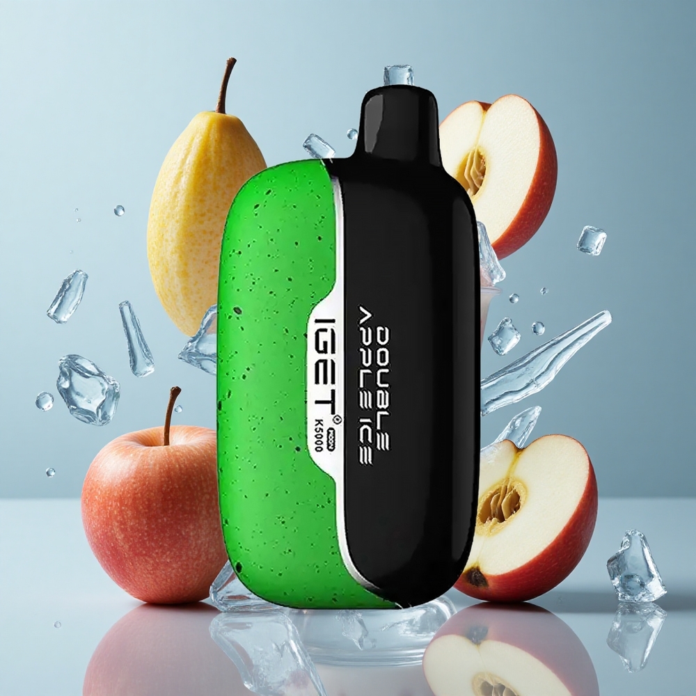 IGET Moon K5000 Disposable Vape Double Apple Ice – Up to 5000 Puffs, Mesh Coil 1.35 Ohm