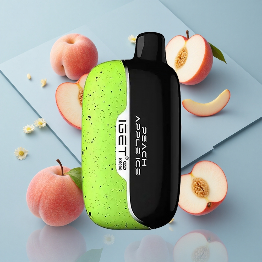 IGET Moon K5000 Peach Apple Disposable Vape with Mesh Coil (5000 Puffs)