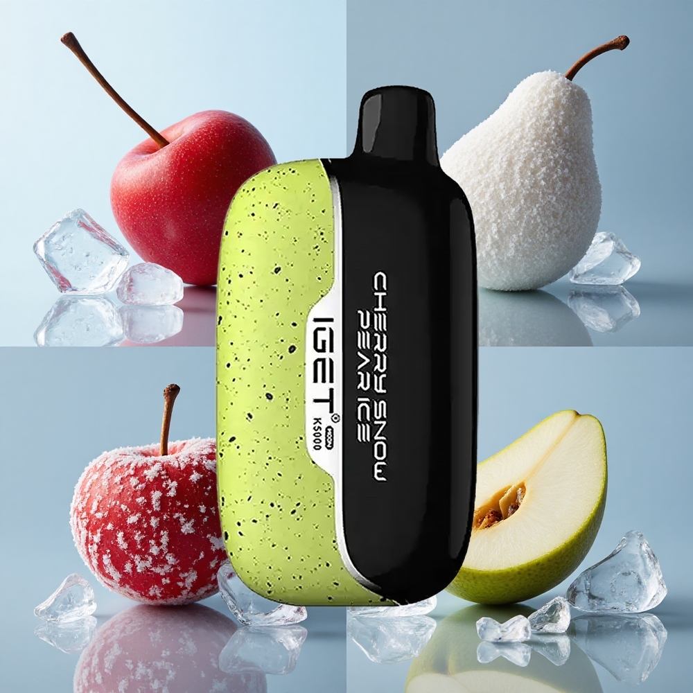 IGET Moon K5000 Puffs Disposable Vape Cherry Snow Pear Ice – 81.5g Net Weight