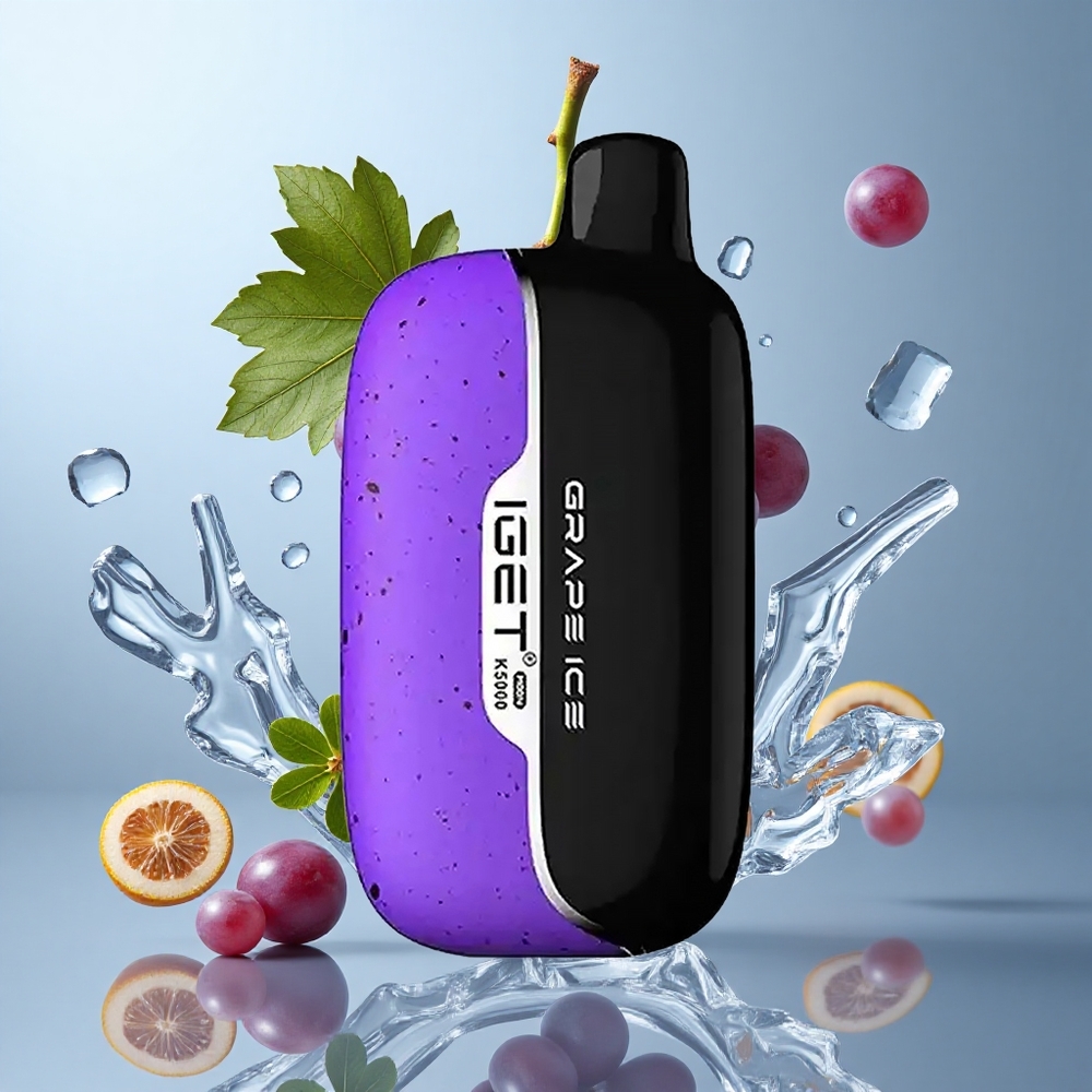 IGET Moon K5000 Puffs Disposable Vape Grape Ice – 81.5g Net Weight
